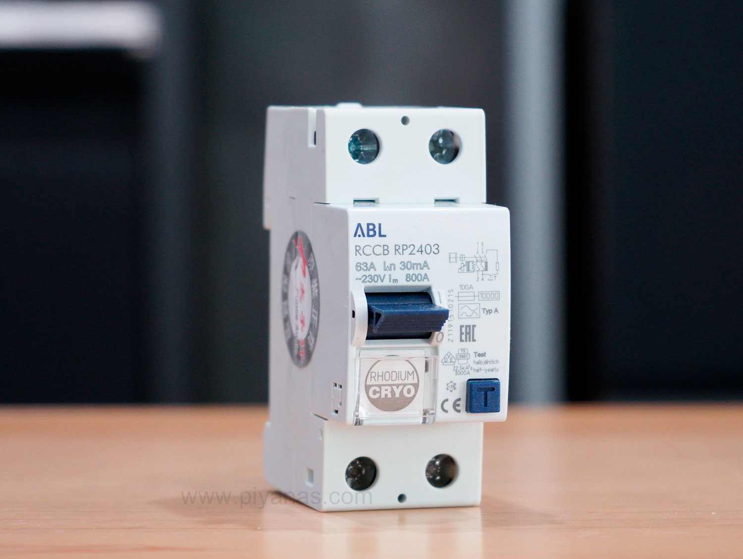 เบรกเกอร์ Abl รุ่น Rhodium Cryo  ชนิด 2 Pole (ตัวแม่) ค่า 63A