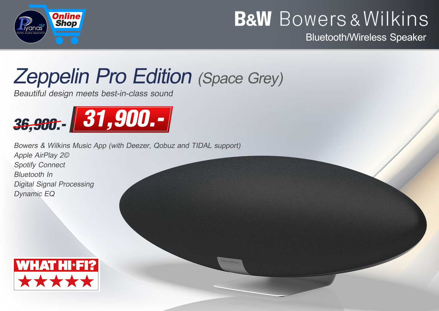 Zeppelin Pro Edition (Solar Gold)/(Space Grey) [Bluetooth/Wireless Speaker]
