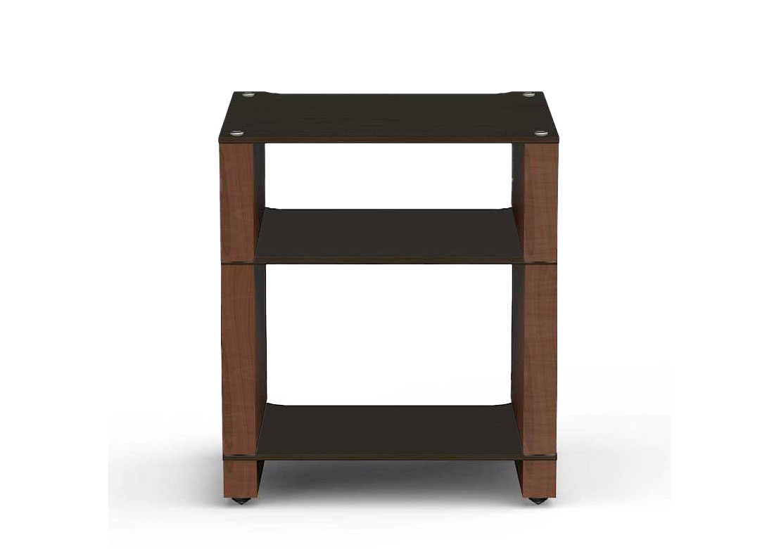 Stax 2G 3 Shelf LP Collection (Shelf Base + Shelf LP + Shelf 220) (Walnut) /(Black)