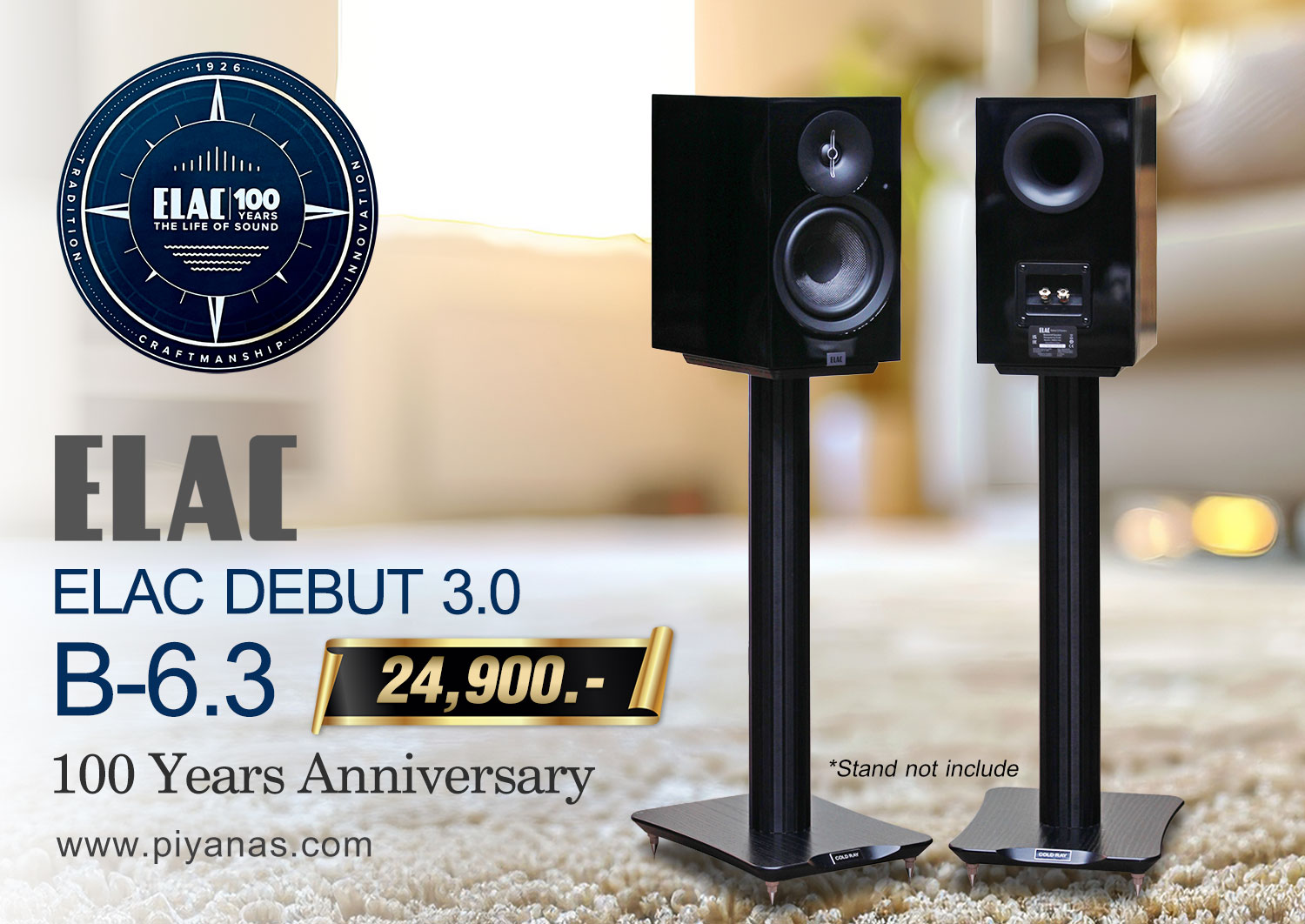 DEBUT 3.0 รุ่น B-6.3 (100 Years Anniversary) (Highgloss Black)