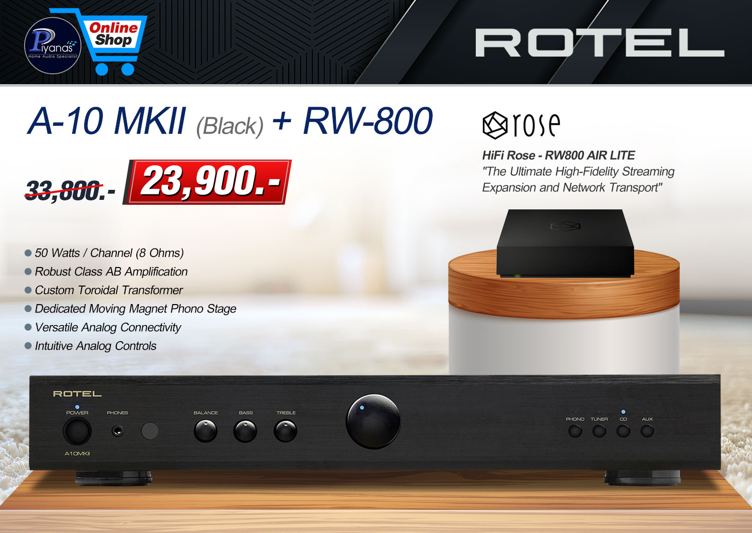 A-10 MKII (Black)/(Silver) + RW-800