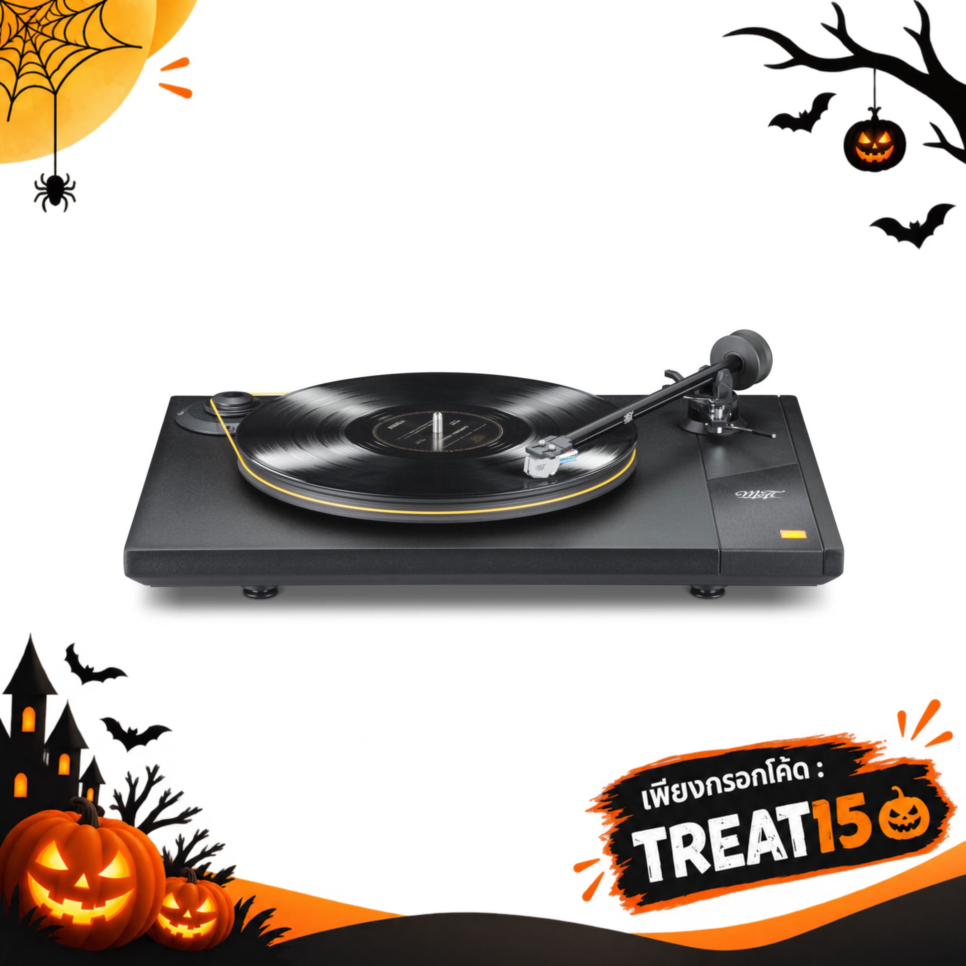Studiodeck (พร้อมหัวเข็ม รุ่น Studio Tracker) Free AQ Golden Gate Turntable (1.5M)